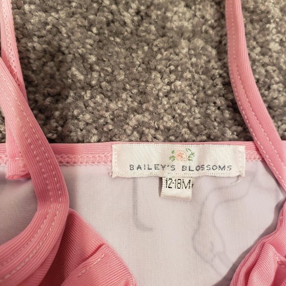 Bailey's Blossoms Boutique 1pc. Swimsuit ~Baby Girls Infant 12/18 month A51 - Picture 3 of 3